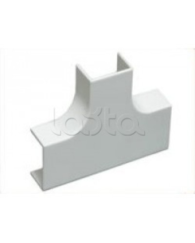 Угол Т-образный плавный стандарт TIA 20x12,5 мм Экопласт 72414R в Благовещенске Аксессуары для кабель-канала Pintop.ru