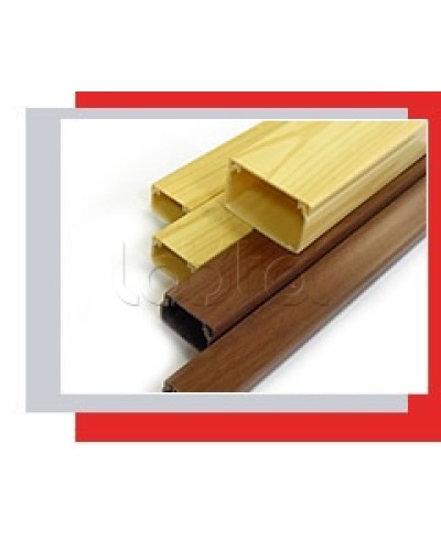 Миниканал 12x12 серия MEX с текстурой дерева (орех) Экопласт 77021N-2 в Благовещенске Кабель-канал Pintop.ru