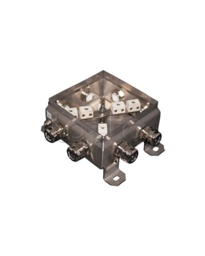 Коробка монтажная огнестойкая Гефест КМ-О (12к*6,0)-IP66 1212нерж, 8 вводов 123х123х60 в Благовещенске Распределительные коробки Pintop.ru