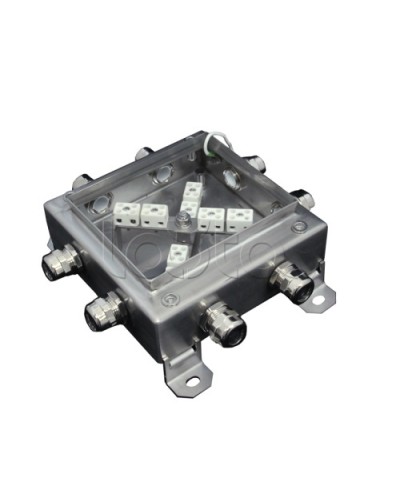 Коробка монтажная огнестойкая Гефест КМ-О (16к*10,0)-IP66 1515нерж, 8 вводов в Благовещенске Распределительные коробки Pintop.ru