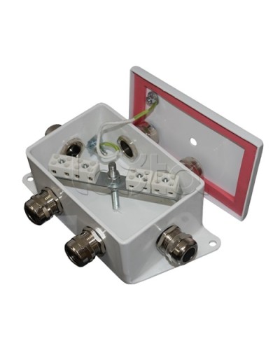 Коробка монтажная огнестойкая Гефест КМ-О (6к)-IP66-d, два ввода 120х80х68 в Благовещенске Распределительные коробки Pintop.ru