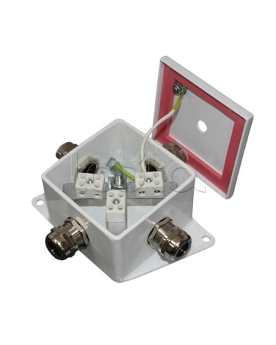 Коробка монтажная огнестойкая Гефест КМ-О (6к)-IP66, три ввода 80х80х68 в Благовещенске Распределительные коробки Pintop.ru