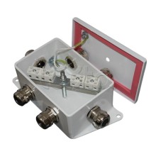 Коробка монтажная огнестойкая Гефест КМ-О (8к)-IP66-d, три ввода 120х80х68