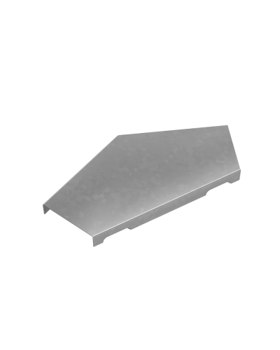 Крышка горизонтального угла 45 гр. 50 мм ПЛЮС INOX304 КМ-Профиль (KGLplus45-50 INOX304) в Благовещенске Аксессуары для лотков Pintop.ru