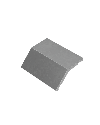 Крышка внешнего вертикального угла 45 гр. 200 мм ПЛЮС HD КМ-Профиль (KVLplus45-200 HD) в Благовещенске Аксессуары для лотков Pintop.ru