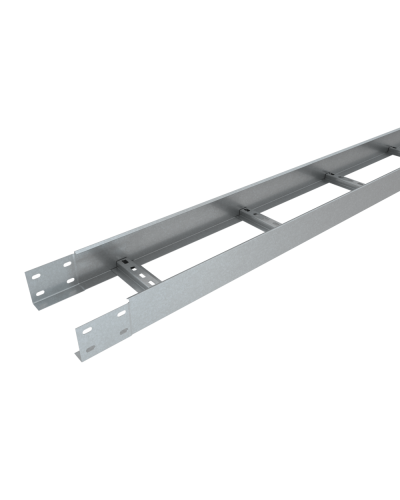 Лоток лестничный 80х500х1,2 L2500 мм Быстрый монтаж HD85 КМ-профиль (LLS80-500-1.2-2500 HD85) в Благовещенске Кабельные лотки Pintop.ru