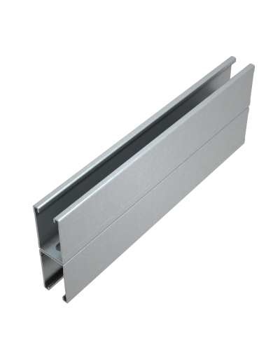 Страт-профиль двойной 41х72 L2000 мм s:1,5 HD85 КМ-профиль (2STP41-72-2000 HD85) в Благовещенске Аксессуары для лотков Pintop.ru