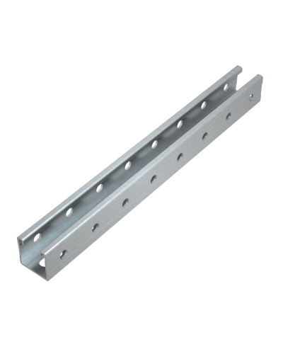 Страт-профиль 41х41 L2900 мм s:2,0 (тройная перфорация) HD85 КМ-профиль (STPS41-41-2900 3P HD85) в Благовещенске Аксессуары для лотков Pintop.ru