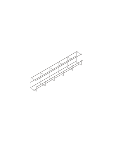 G-образный проволочный лоток 110х65 L3000 мм КМ-Профиль (PLG110-65-3000) в Благовещенске Кабельные лотки Pintop.ru