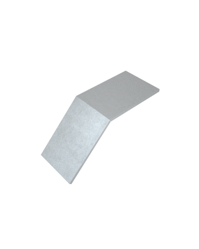 Крышка лестничного вертикального внешнего угла 45 гр. 150 мм КМ-Профиль (KLVL45-150) в Благовещенске Аксессуары для лотков Pintop.ru