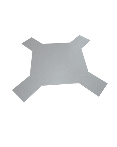 Крышка лестничного Х-разветвителя 100 мм INOX304 КМ-Профиль (KLXD100 INOX304) в Благовещенске Аксессуары для лотков Pintop.ru