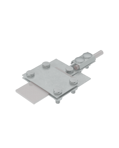 Универсальный контрольный соединитель полоса до 40 мм пруток Ø 5-8 мм INOX304 КМ-Профиль (UKS-B40-D5-8 INOX304) в Благовещенске Аксессуары для лотков Pintop.ru