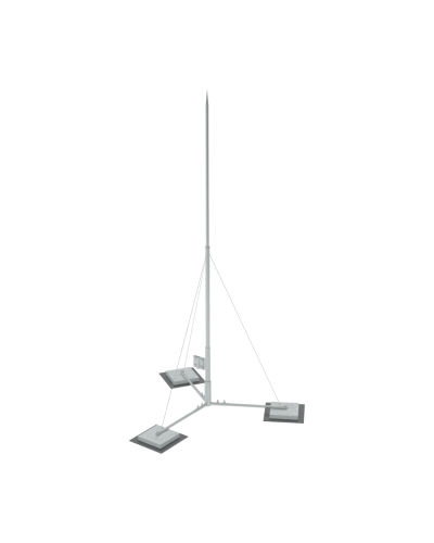 Вольностоящая молниеприемная мачта составная H3 м HD КМ-Профиль (VMR-H3 HD) в Благовещенске Монтажные материалы Pintop.ru