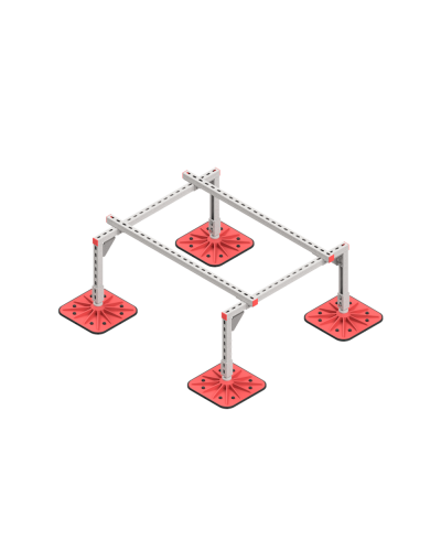 Опорная конструкция для установки оборудования TECHNORAPTOR FOOT 1000х1200 КМ-профиль (KM-TR-F-SSEI-1000-1200) в Благовещенске Системы видеонаблюдения Pintop.ru
