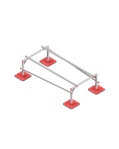 Опорная конструкция для установки оборудования TECHNORAPTOR FOOT 1000х2000 тип 1 КМ-профиль (KM-TR-F-SSEI-1000-2000-1) в Благовещенске Системы видеонаблюдения Pintop.ru