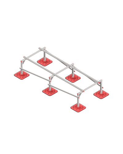 Опорная конструкция для установки оборудования TECHNORAPTOR FOOT 1000х2500 КМ-профиль (KM-TR-F-SSEI-1000-2500) в Благовещенске Системы видеонаблюдения Pintop.ru