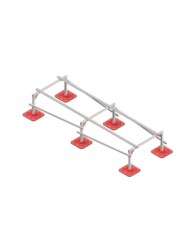 Опорная конструкция для установки оборудования TECHNORAPTOR FOOT 1000х3000 КМ-профиль (KM-TR-F-SSEI-1000-3000) в Благовещенске Системы видеонаблюдения Pintop.ru
