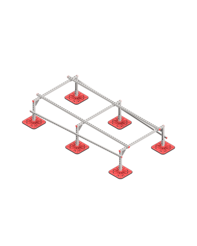 Опорная конструкция для установки оборудования TECHNORAPTOR FOOT 1200х2500 КМ-профиль (KM-TR-F-SSEI-1200-2500) в Благовещенске Системы видеонаблюдения Pintop.ru