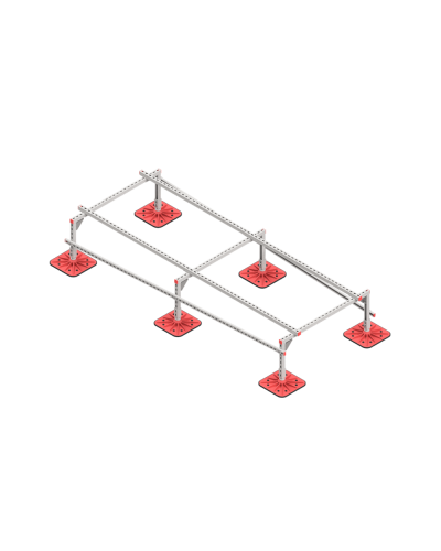 Опорная конструкция для установки оборудования TECHNORAPTOR FOOT 1200х3000 тип 1 HD КМ-профиль (KM-TR-F-SSEI-1200-3000-1 HD) в Благовещенске Системы видеонаблюдения Pintop.ru