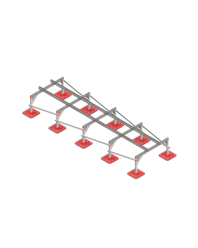 Опорная конструкция для установки оборудования TECHNORAPTOR FOOT 1200х4000 тип 2 HD КМ-профиль (KM-TR-F-SSEI-1200-4000-2 HD) в Благовещенске Системы видеонаблюдения Pintop.ru