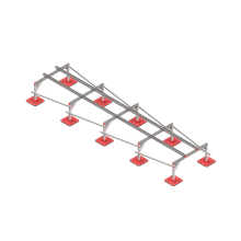 Опорная конструкция для установки оборудования TECHNORAPTOR FOOT 1200х5000 тип 1 HD КМ-профиль (KM-TR-F-SSEI-1200-5000-1 HD)