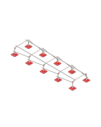 Опорная конструкция для установки оборудования TECHNORAPTOR FOOT 1200х5000 тип 2 КМ-профиль (KM-TR-F-SSEI-1200-5000-2) в Благовещенске Системы видеонаблюдения Pintop.ru