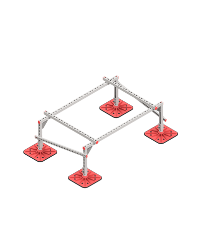 Опорная конструкция для установки оборудования TECHNORAPTOR FOOT 1500х1000 тип 1 HD КМ-профиль (KM-TR-F-SSEI-1500-1000-1 HD) в Благовещенске Системы видеонаблюдения Pintop.ru