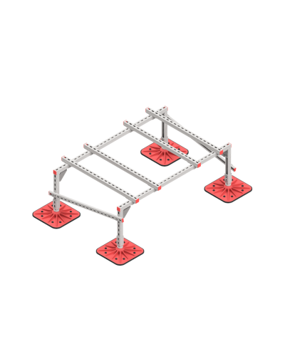 Опорная конструкция для установки оборудования TECHNORAPTOR FOOT 1500х1000 тип 2 HD КМ-профиль (KM-TR-F-SSEI-1500-1000-2 HD) в Благовещенске Системы видеонаблюдения Pintop.ru