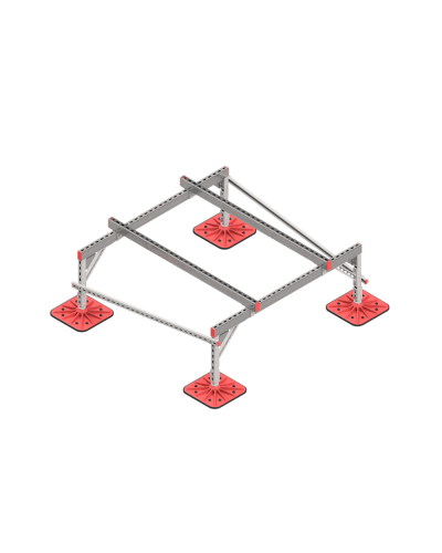Опорная конструкция для установки оборудования TECHNORAPTOR FOOT 1500х1500 тип 2 HD КМ-профиль (KM-TR-F-SSEI-1500-1500-2 HD) в Благовещенске Системы видеонаблюдения Pintop.ru