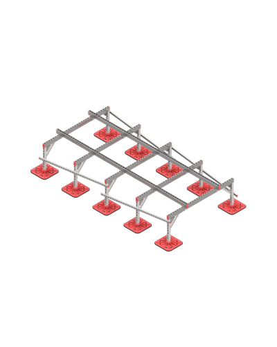 Опорная конструкция для установки оборудования TECHNORAPTOR FOOT 1500х3000 тип 3 КМ-профиль (KM-TR-F-SSEI-1500-3000-3) в Благовещенске Системы видеонаблюдения Pintop.ru