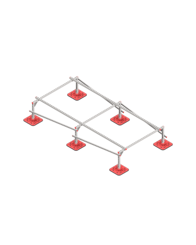 Опорная конструкция для установки оборудования TECHNORAPTOR FOOT 1500х3000 тип 4 HD КМ-профиль (KM-TR-F-SSEI-1500-3000-4 HD) в Благовещенске Системы видеонаблюдения Pintop.ru