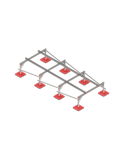 Опорная конструкция для установки оборудования TECHNORAPTOR FOOT 1500х3500 КМ-профиль (KM-TR-F-SSEI-1500-3500) в Благовещенске Системы видеонаблюдения Pintop.ru