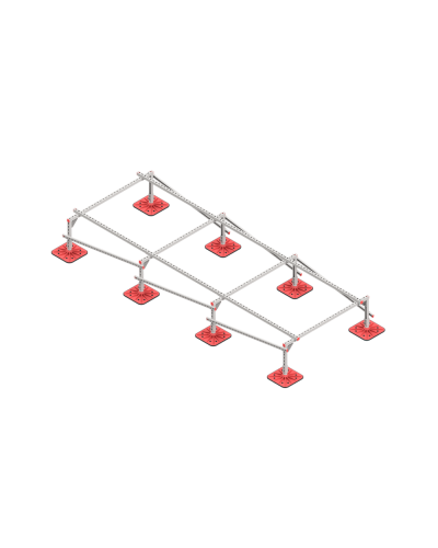 Опорная конструкция для установки оборудования TECHNORAPTOR FOOT 1500х4000 тип 1 КМ-профиль (KM-TR-F-SSEI-1500-4000-1) в Благовещенске Системы видеонаблюдения Pintop.ru