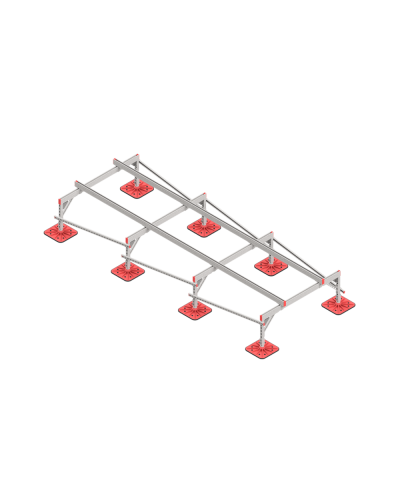 Опорная конструкция для установки оборудования TECHNORAPTOR FOOT 1500х4000 тип 2 КМ-профиль (KM-TR-F-SSEI-1500-4000-2) в Благовещенске Системы видеонаблюдения Pintop.ru
