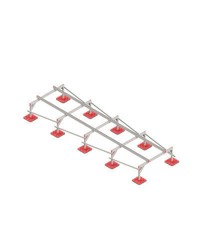 Опорная конструкция для установки оборудования TECHNORAPTOR FOOT 1500х5000 КМ-профиль (KM-TR-F-SSEI-1500-5000) в Благовещенске Системы видеонаблюдения Pintop.ru