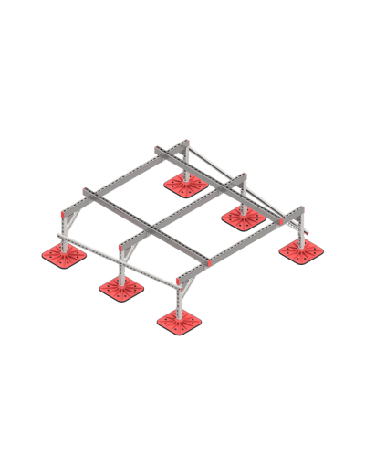 Опорная конструкция для установки оборудования TECHNORAPTOR FOOT 1800х1800 HD КМ-профиль (KM-TR-F-SSEI-1800-1800 HD) в Благовещенске Системы видеонаблюдения Pintop.ru