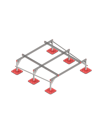 Опорная конструкция для установки оборудования TECHNORAPTOR FOOT 2000х2000 HD КМ-профиль (KM-TR-F-SSEI-2000-2000 HD) в Благовещенске Системы видеонаблюдения Pintop.ru