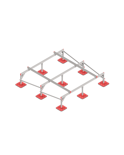 Опорная конструкция для установки оборудования TECHNORAPTOR FOOT 2500х2500 КМ-профиль (KM-TR-F-SSEI-2500-2500) в Благовещенске Системы видеонаблюдения Pintop.ru
