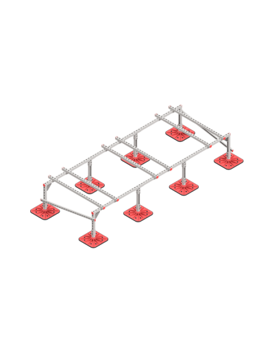 Опорная конструкция для установки оборудования TECHNORAPTOR FOOT 3000х1200 тип 1 HD КМ-профиль (KM-TR-F-SSEI-3000-1200-1 HD) в Благовещенске Системы видеонаблюдения Pintop.ru