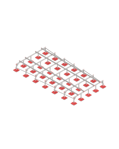 Опорная конструкция для установки оборудования TECHNORAPTOR FOOT 3000х6000 тип 2 HD КМ-профиль (KM-TR-F-SSEI-3000-6000-2 HD) в Благовещенске Системы видеонаблюдения Pintop.ru
