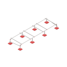 Опорная конструкция для установки оборудования TECHNORAPTOR FOOT 5000х1500 КМ-профиль (KM-TR-F-SSEI-5000-1500)