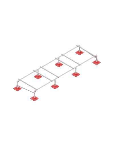 Опорная конструкция для установки оборудования TECHNORAPTOR FOOT 5000х1500 КМ-профиль (KM-TR-F-SSEI-5000-1500) в Благовещенске Системы видеонаблюдения Pintop.ru