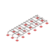 Опорная конструкция для установки оборудования TECHNORAPTOR FOOT 6000х2000 КМ-профиль (KM-TR-F-SSEI-6000-2000)