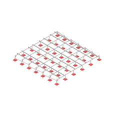 Опорная конструкция для установки оборудования TECHNORAPTOR FOOT 6000х6000 HD КМ-профиль (KM-TR-F-SSEI-6000-6000 HD)