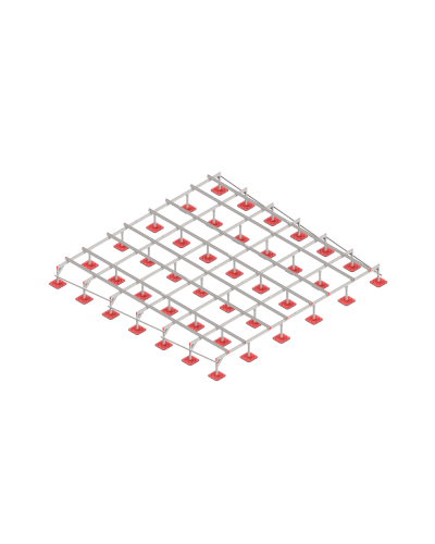 Опорная конструкция для установки оборудования TECHNORAPTOR FOOT 6000х6000 КМ-профиль (KM-TR-F-SSEI-6000-6000) в Благовещенске Системы видеонаблюдения Pintop.ru