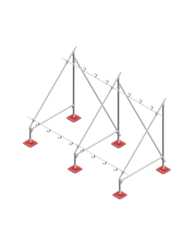 Опорная конструкция для установки нескольких солнечных панелей/коллекторов TECHNORAPTOR FOOT КМ-профиль (KM-TR-F-SSfMMPI-C) в Благовещенске Системы видеонаблюдения Pintop.ru