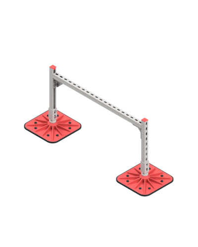 Опорная конструкция для горизонтальных прямоугольных воздуховодов и металлических лотков кабеленесущих систем TECHNORAPTOR FOOT 1000х500 HD КМ-профиль (KM-TR-F-SSHRAD-1000-500 HD) в Благовещенске Системы видеонаблюдения Pintop.ru