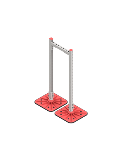 Опорная конструкция для горизонтальных прямоугольных воздуховодов и металлических лотков кабеленесущих систем TECHNORAPTOR FOOT 350х1000 КМ-профиль (KM-TR-F-SSHRAD-350-1000) в Благовещенске Системы видеонаблюдения Pintop.ru