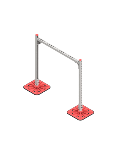 Опорная конструкция для горизонтальных прямоугольных воздуховодов и металлических лотков кабеленесущих систем TECHNORAPTOR FOOT 1000х1000 HD КМ-профиль (KM-TR-F-SSHRAD-1000-1000 HD) в Благовещенске Системы видеонаблюдения Pintop.ru