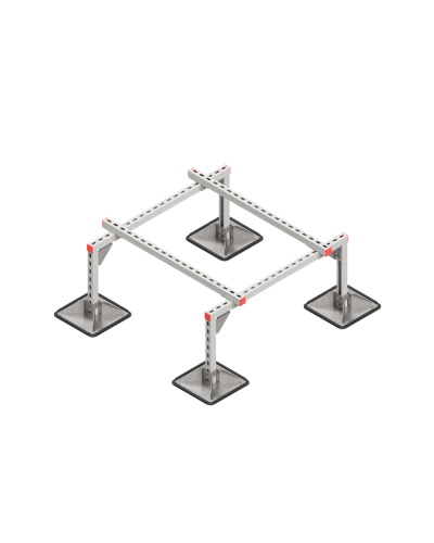 Опорная конструкция для установки оборудования TECHNORAPTOR STEELFOOT 1000х1000 КМ-профиль (KM-TR-STF-SSEI-1000-1000) в Благовещенске Системы видеонаблюдения Pintop.ru